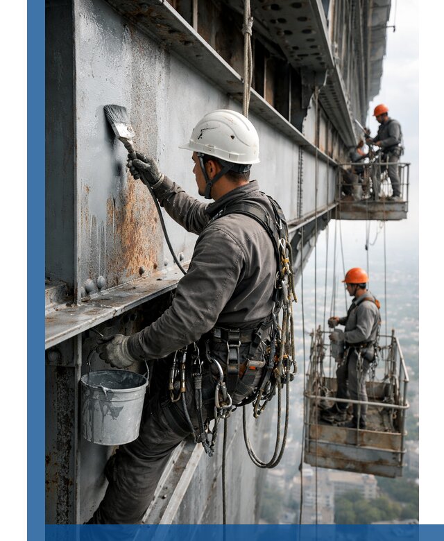 Покраска металлоконструкций на высоте в Павлове профессионально