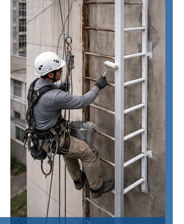 Покраска пожарных лестниц в Павлове от 4562 р. | ВЫСОТНИК-Пвв