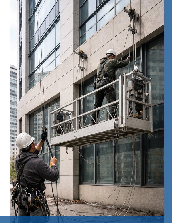 Монтаж и подъем фасадной люльки в Павлове от 12164 р. | ВЫСОТНИК-Пвв
