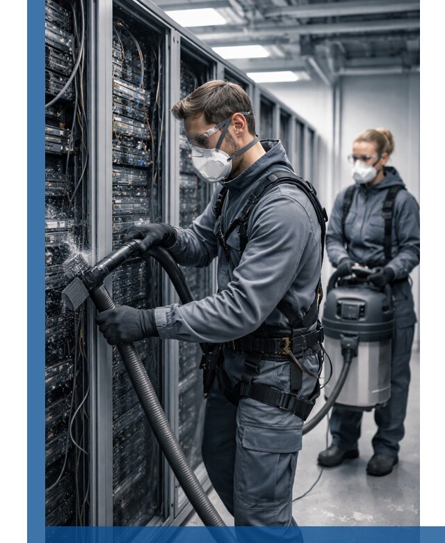 Обеспыливание серверной комнаты в Павлове, профессиональная очистка