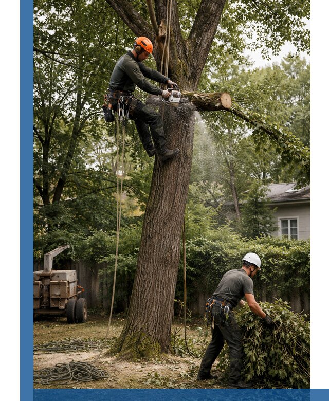 Кронирование деревьев в Павлове, безопасная высотная обрезка