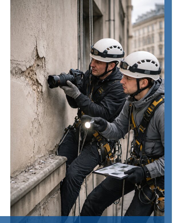 Фотофиксация дефектов фасада в Павлове от 4562 р. | ВЫСОТНИК-Пвв