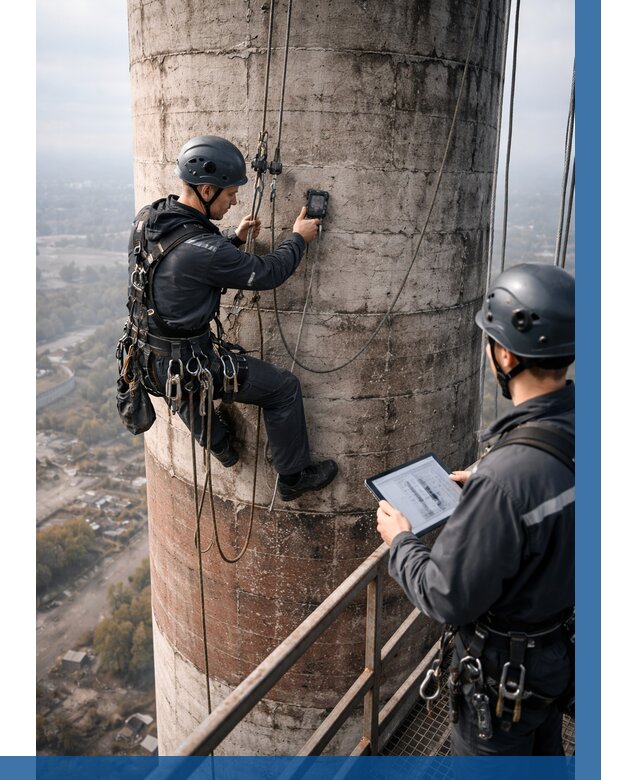 Обследование дымовой трубы в Павлове от 8110 р. | ВЫСОТНИК-Пвв