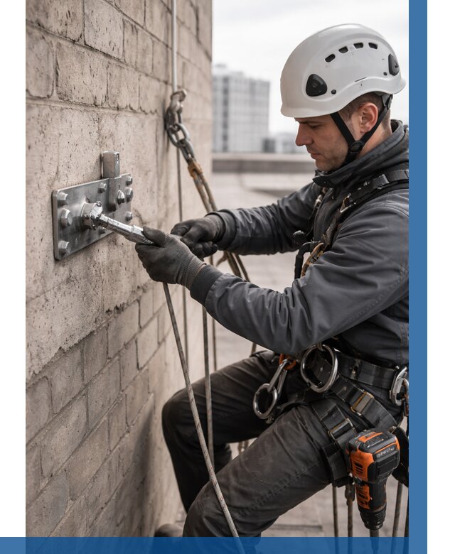 Установка анкерных точек в Павлове от 3548 р. | ВЫСОТНИК-Пвв