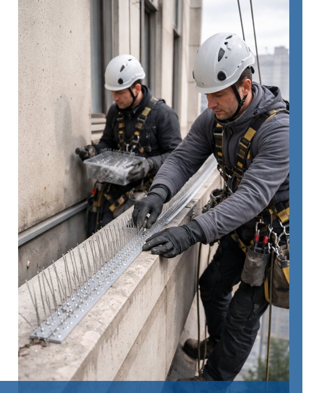 Установка шипов от птиц в Павлове от 862 р. | ВЫСОТНИК-Пвв